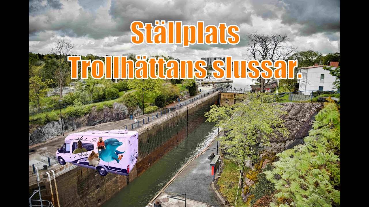 Ställplats Trollhättans slussar super trevligt. Och Fredagsdrinken 🙂🙂