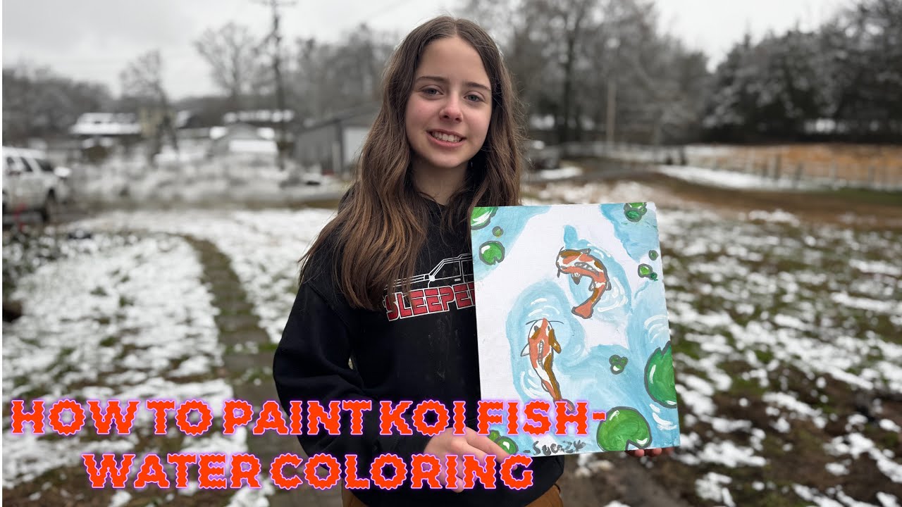 How To Paint Koi Fish Water Color with Squeeze from Sleeperdude