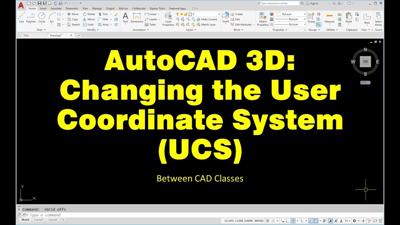 AutoCAD 3D: Изменение пользовательской системы координат (UCS)