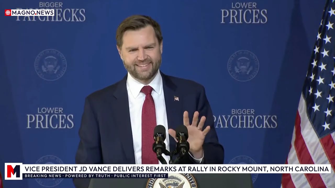 🇺🇸 Vice President JD Vance Delivers Remarks at Rally in Rocky Mount, North Carolina [LIVE]