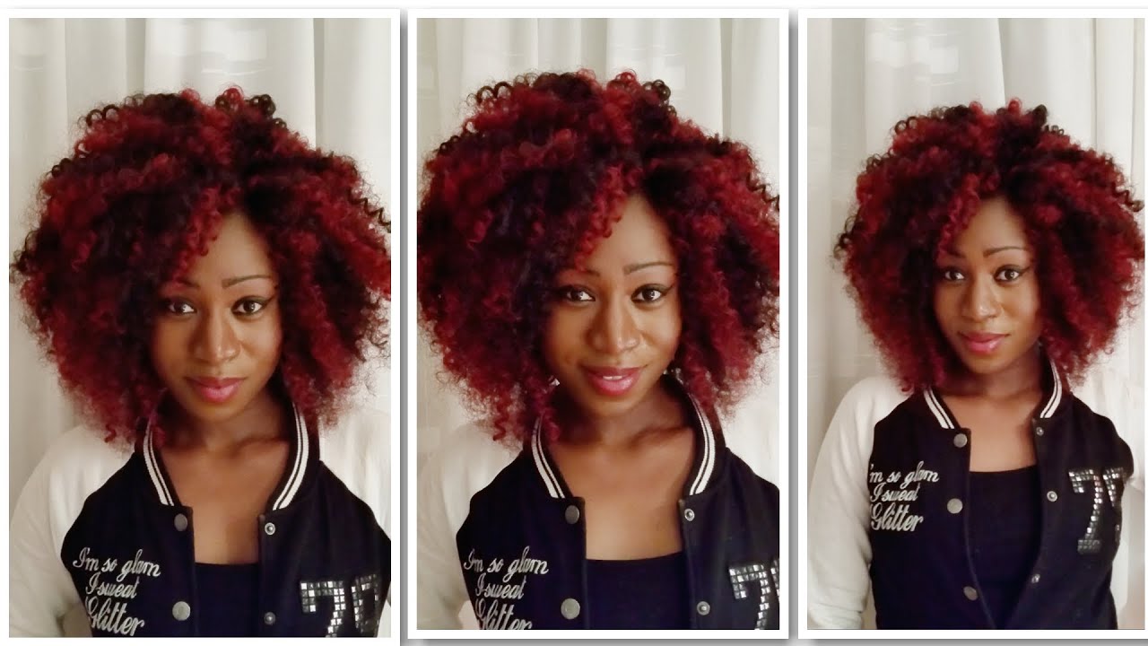 Tranças crochet com reflexos ou balayage vermelho com castanho escuro ( super detalhado)