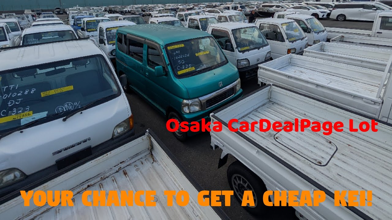 Budget Kei Trucks & Vans in Japan! HUGE Osaka CarDealPage Lot Tour
