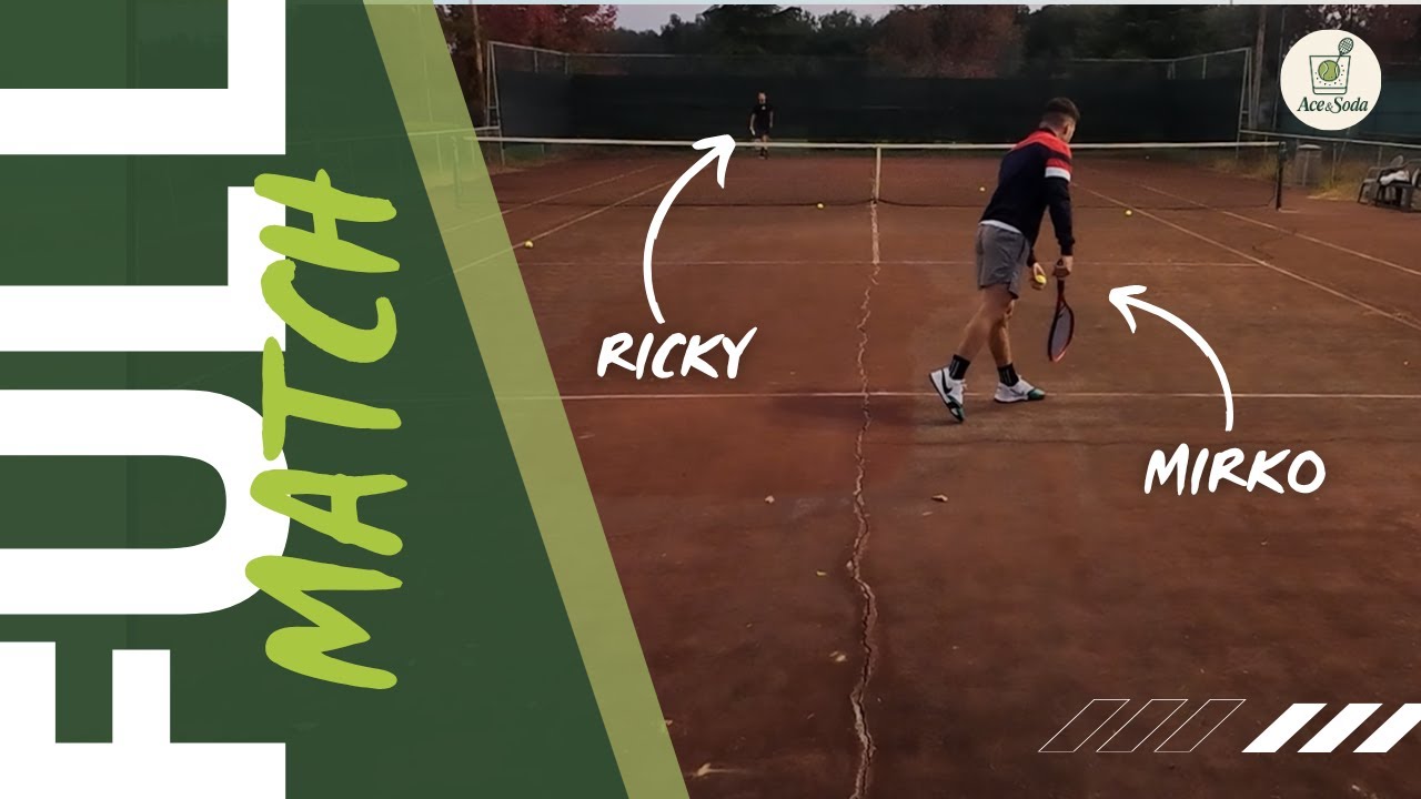 🎾 FULL TENNIS MATCH 4K - Mirko (4NC) 🆚 Ricky (4NC) | Ace&Soda #011