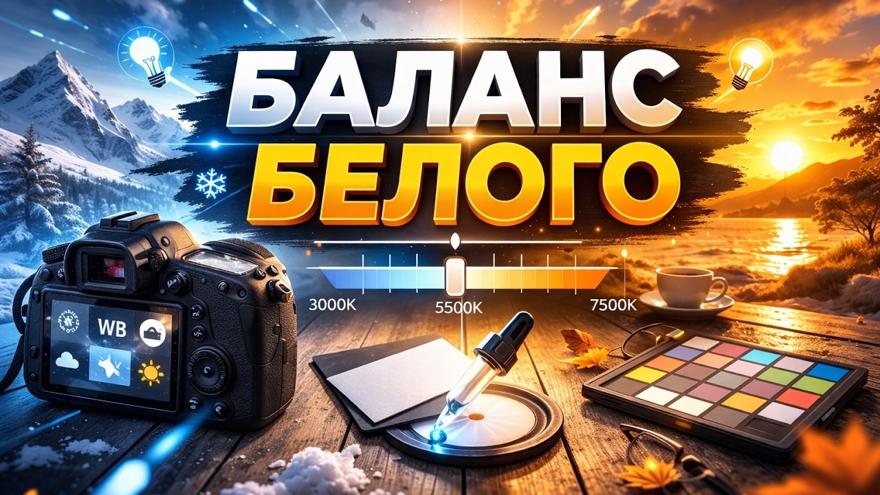 👉 Баланс белого: как правильно настроить при любом освещении