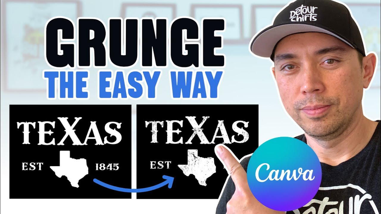 The Secret Canva Trick for Distressed & Vintage POD Designs
