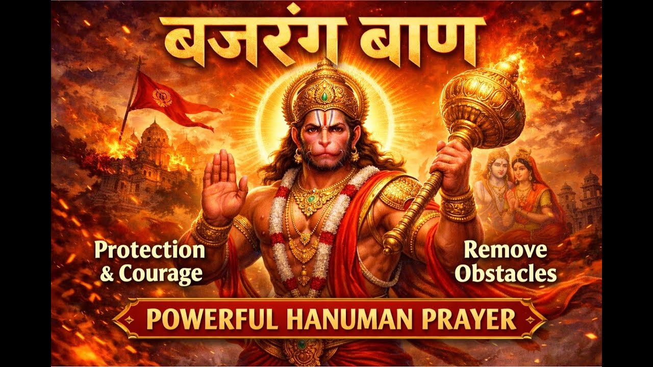 बजरंग बाण | Bajrang Baan | Powerful Hanuman Prayer for Protection, Courage & Removing Obstacles