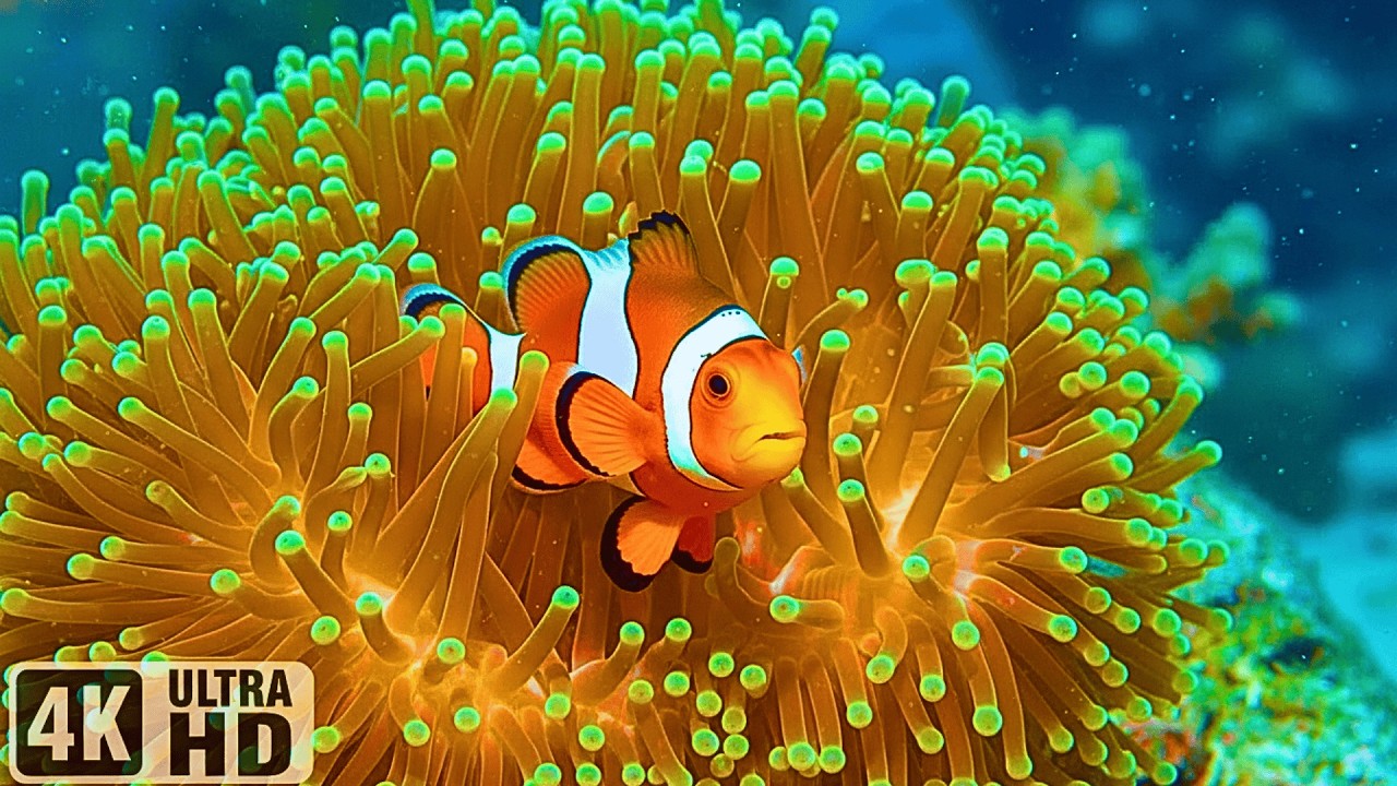 The Best 4K Aquarium - Dive Into The Mesmerizing Underwater Realm, Sea Jellyfish, Coral Reefs