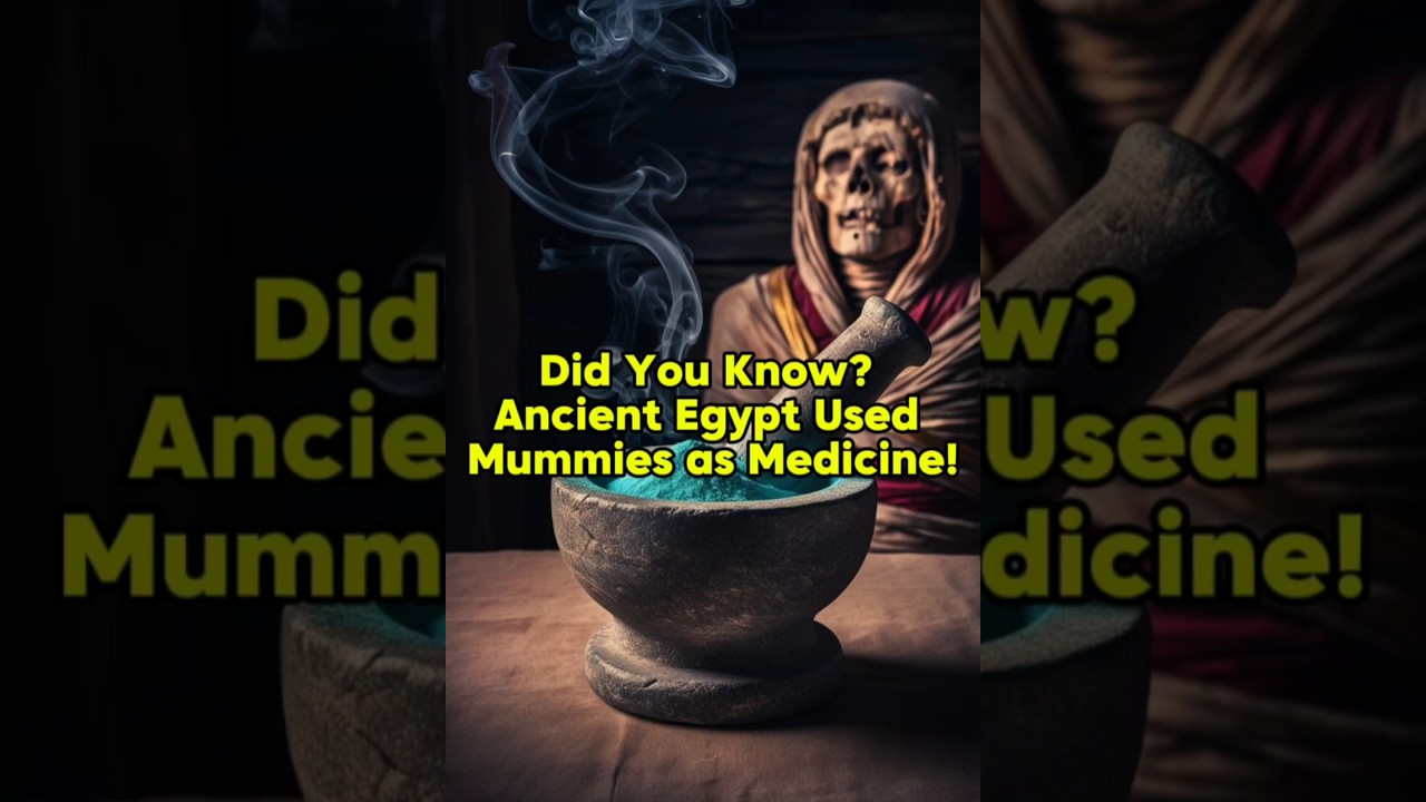 Did You Know? Ancient Egypt Used Mummies as Medicine!