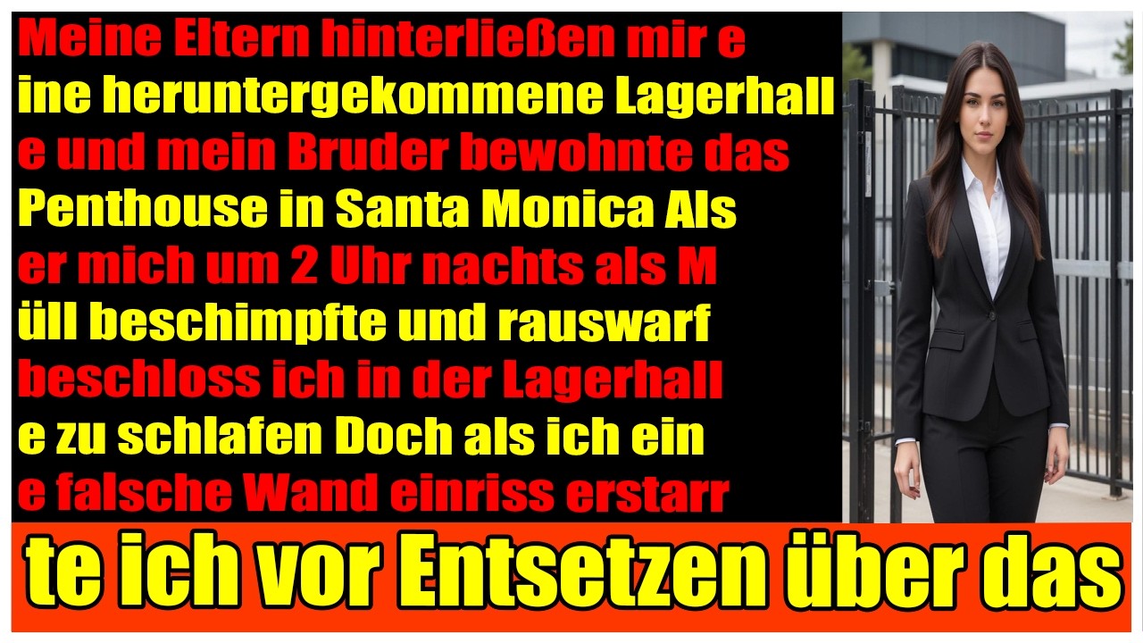 Meine Eltern hinterließen mir ein verfallenes Lagerhaus  doch drinnen wartete etwas Unglaubliches