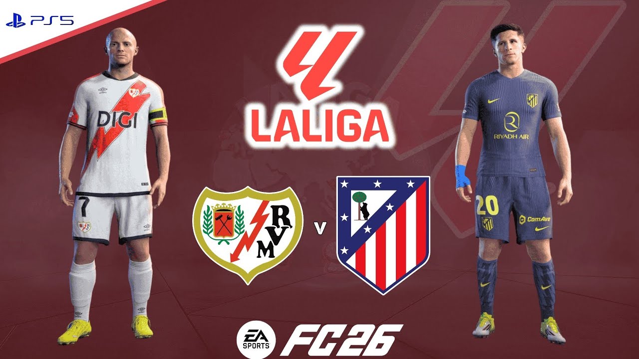 Rayo Vallecano v Atletico Madrid | La Liga 25/26 - Round 24 | Full Match Simulation | FC 26 PS5™[4K]