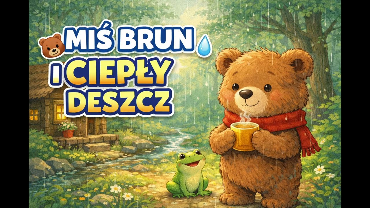 Miś Brun i Ciepły Deszcz 🧸🌧️ | Spokojna bajka na dobranoc dla dzieci