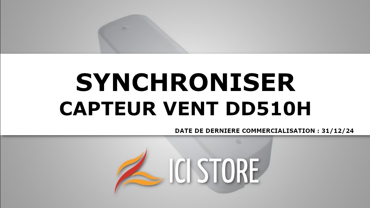 Synchroniser capteur vent DD510H à un moteur compatible