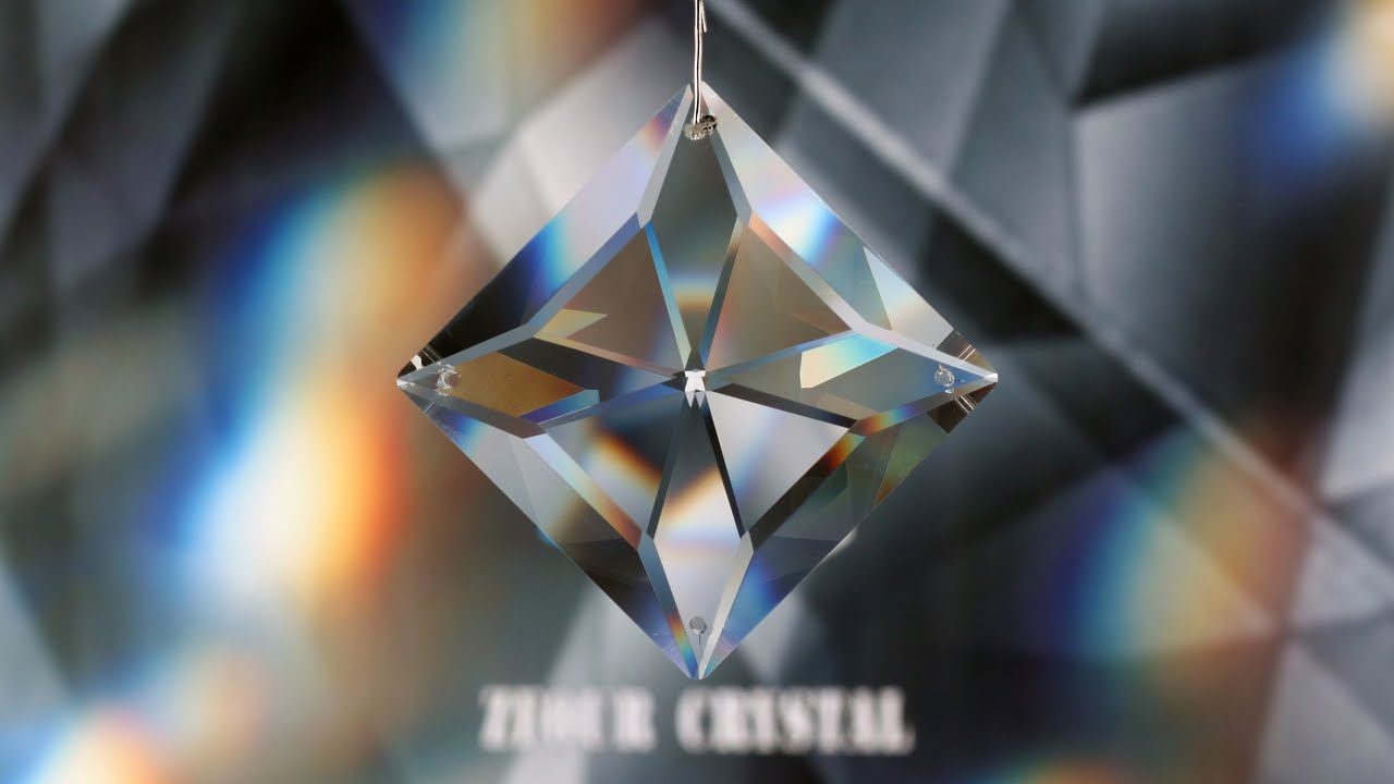 How To Make a Multi-faceted Square Beads Pendant For Crystal Chandelier