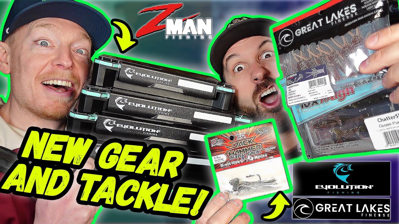 NEW Fishing Gear Unboxing! Great Lakes Finesse, Z-Man & Evolution Fishing!