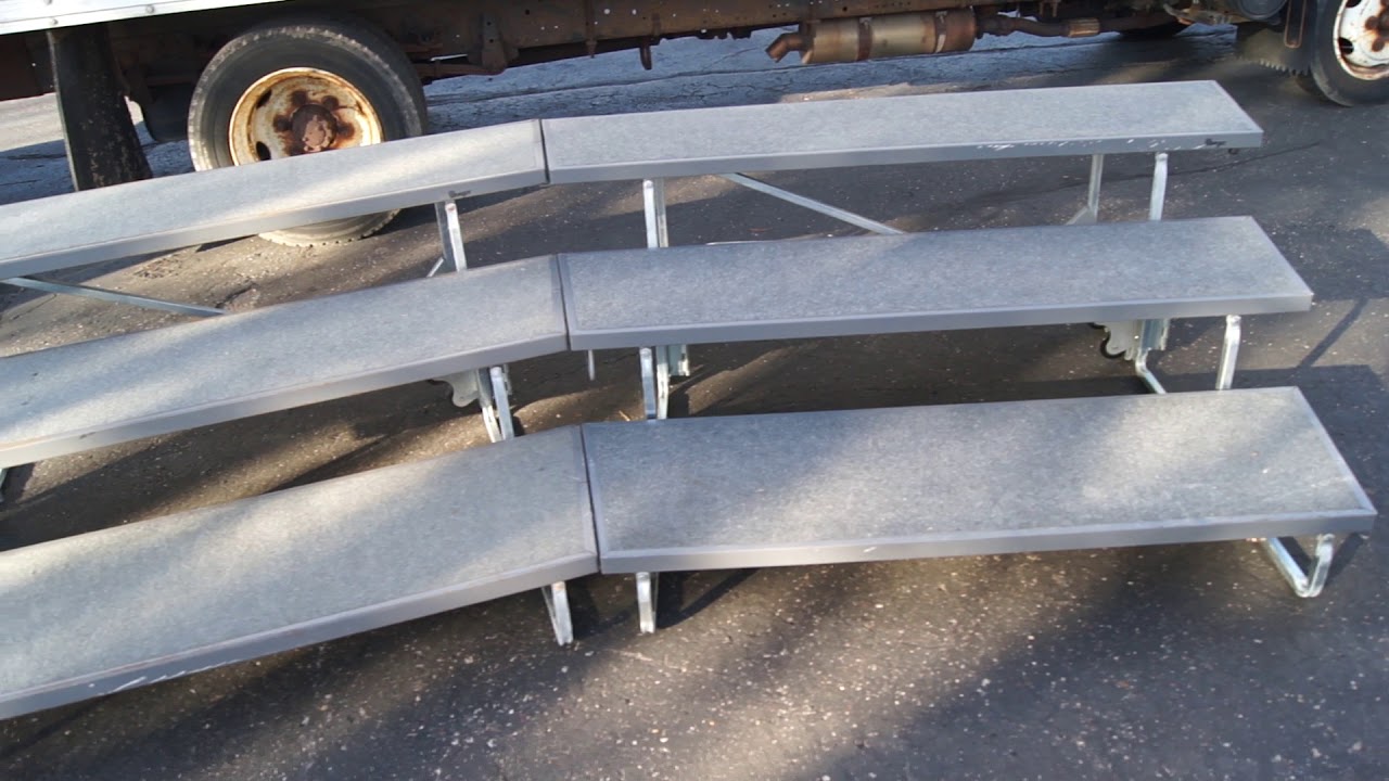 Used 6' Wenger 3-Step, Tapered, Folding Choral Riser