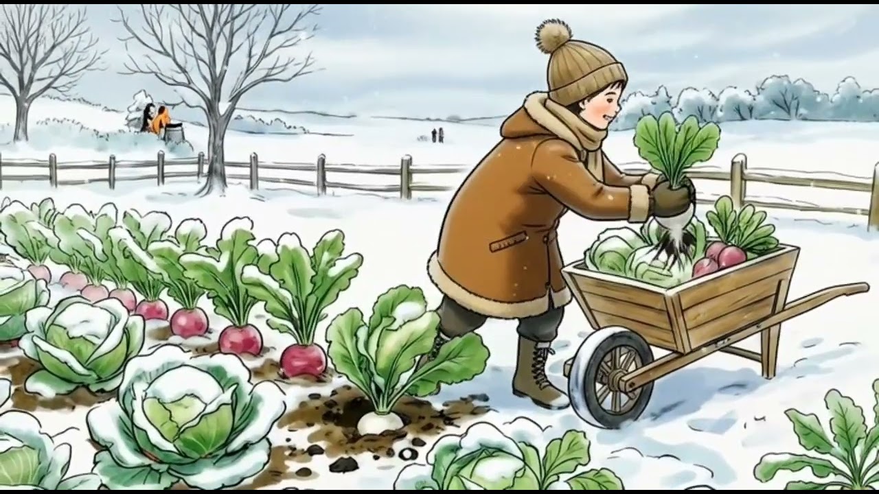 A Beautiful Village in #Rain and #Snow