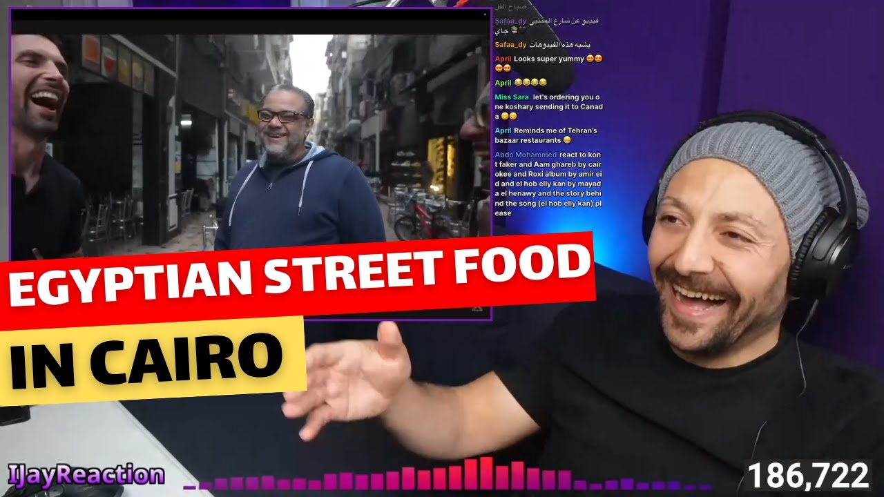 Streaming MUST-EAT Egyptian Street Food in Cairo, Egypt 🇪🇬 reaction
