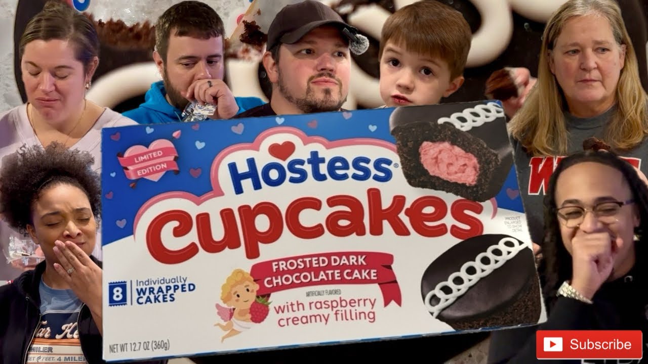 Hostess Cupcakes - FROSTED DARK CHOCOLATE CAKE - Raspberry creamy filling - Limited Edition