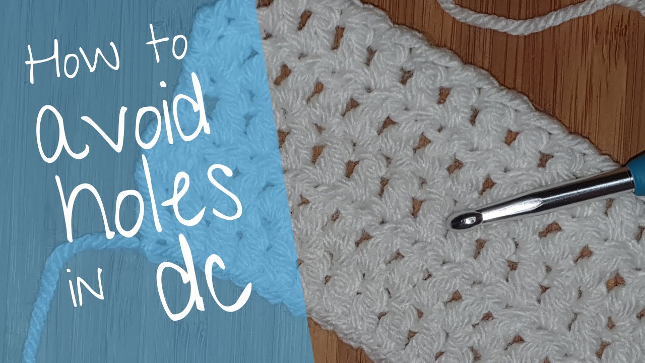 4 Ways to avoid gaps in Double Crochet - Have straight edges