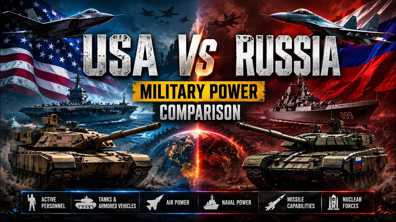 USA VS RUSSIA MILITARY POWER 2026 | WHO IS STRONGER?