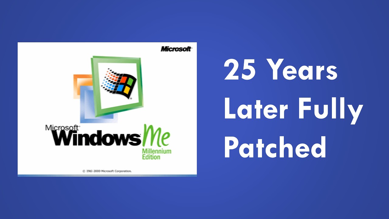 140 official updates patches and hotfixes for Windows ME