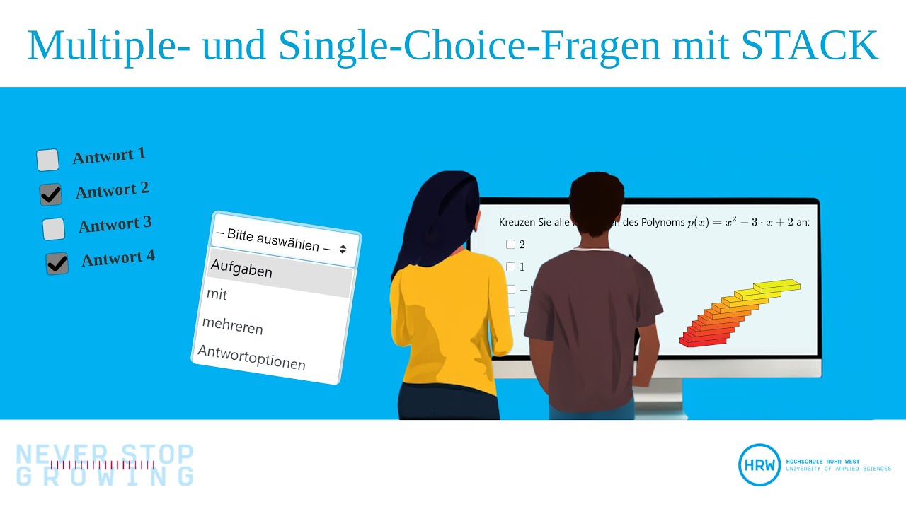 Multiple- und Single-Choice-Fragen mit STACK | Tutorial zum mathematischen Aufgabentool STACK
