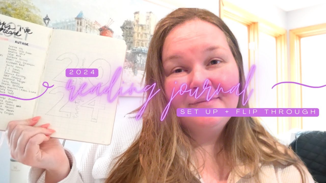 2024 reading journal set up + flip through