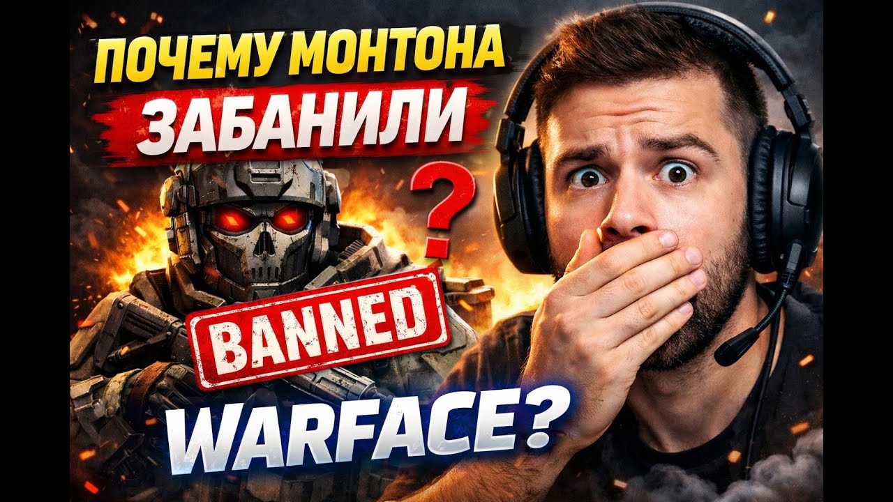 ПОЧЕМУ МОНТОНА ЗАБАНИЛИ В WARFACE? | СТРИМ WARFACE