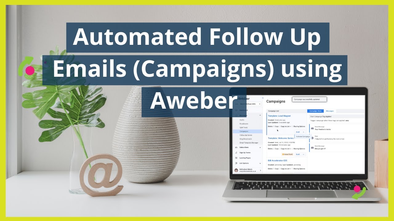 Automated Email Sequence in Aweber