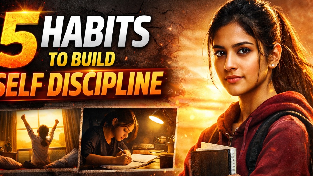 5 Simple Habits to Build Self Discipline | Change Your Life in 21 Days 🔥