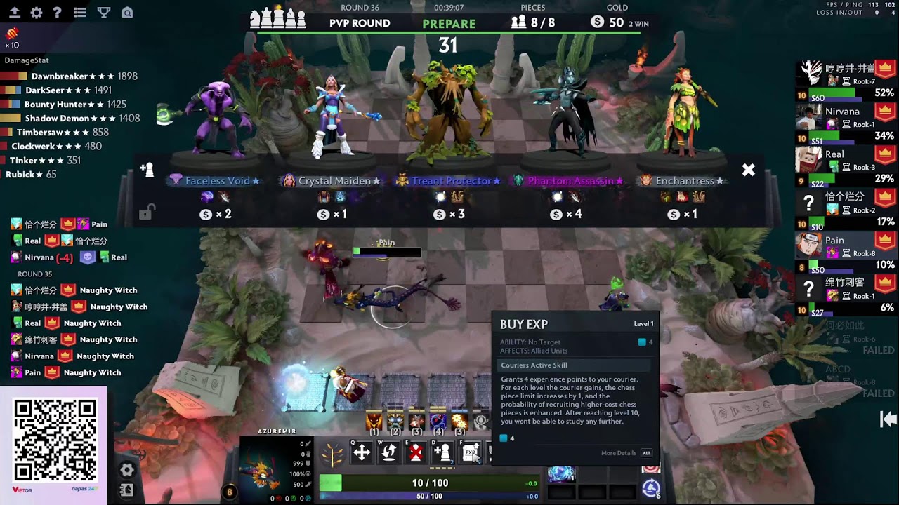 Pain Dota2 autochess