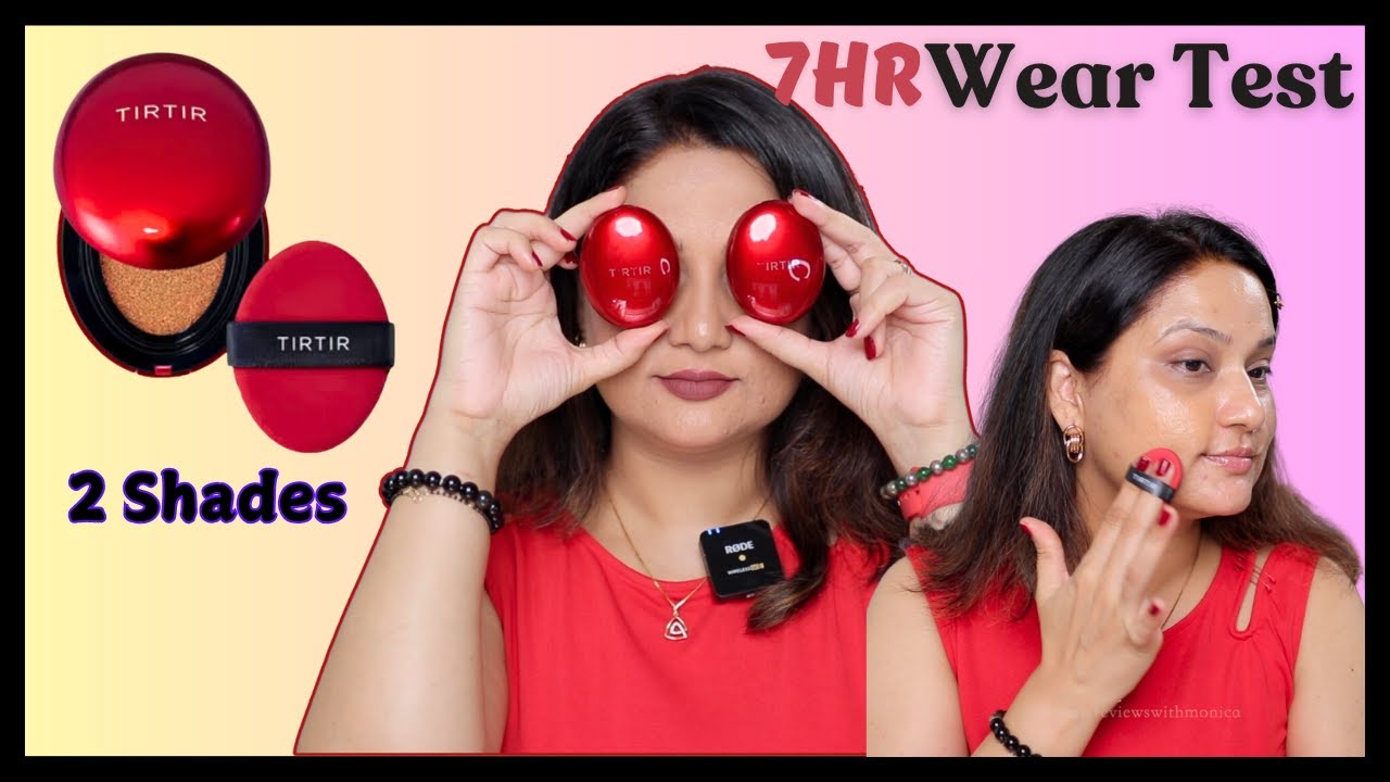 Trying Viral TIRTIR Cushion Foundation in 2 Shades on Brown Skin