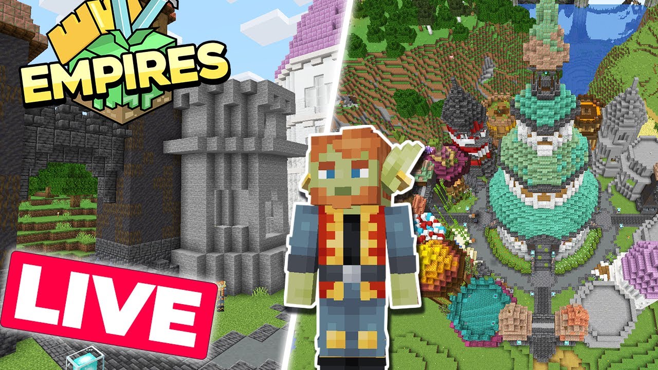 LIVE Empires : BUILDING A TOWER! 1.19 Survival Let's Play