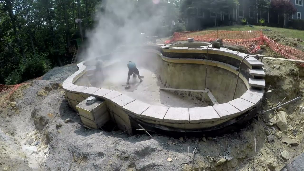 Blue Haven Pools & Spas (Manassas, VA) Construction Time-Lapse