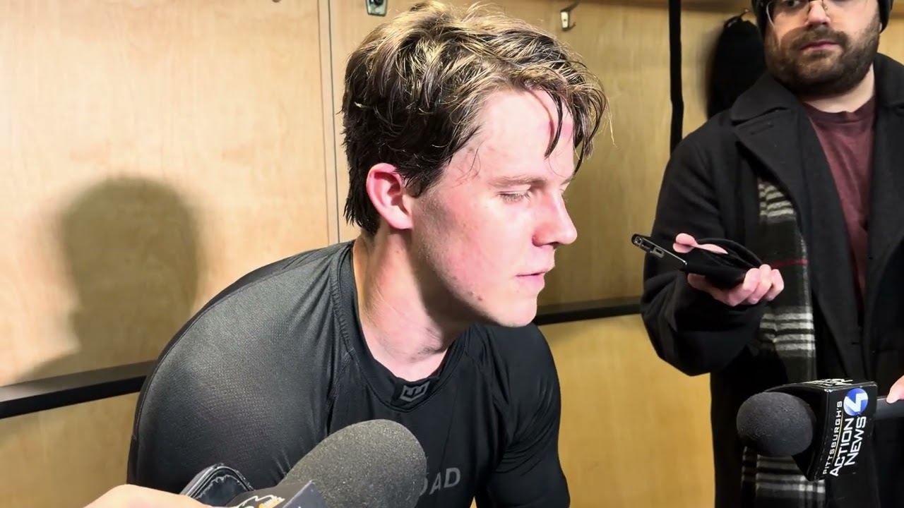 Pittsburgh Penguins Filip Hallander first practice since November. 