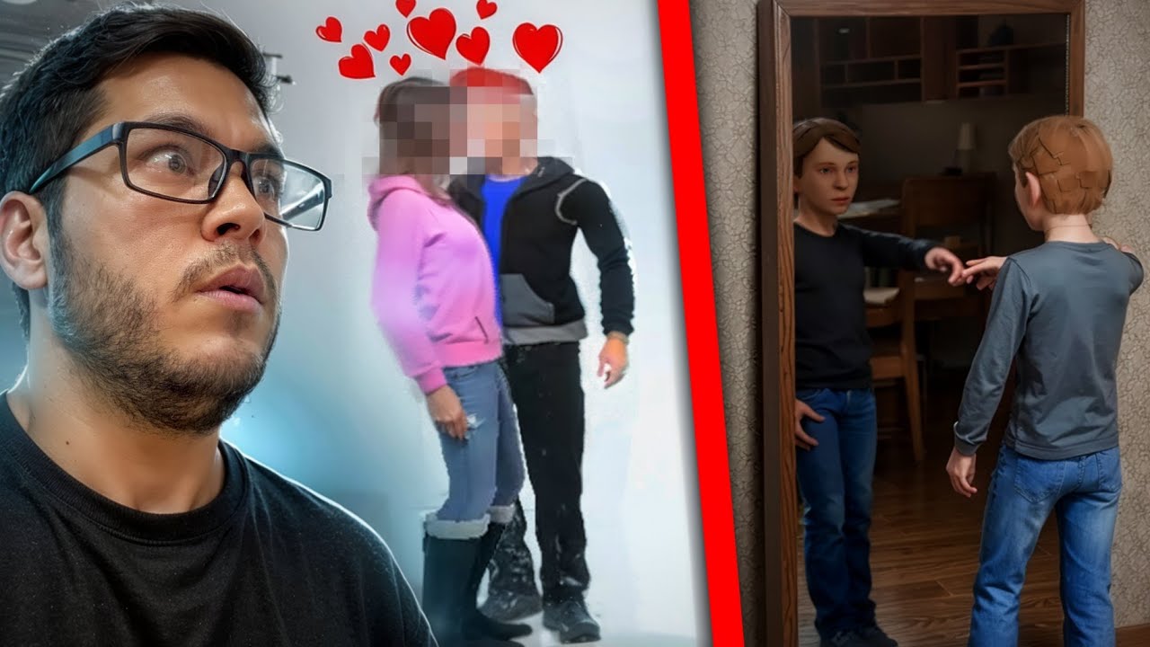 Schoolboy Ko'zgular Olamiga Tushdi Va Unga Xiyonat Qilshdi