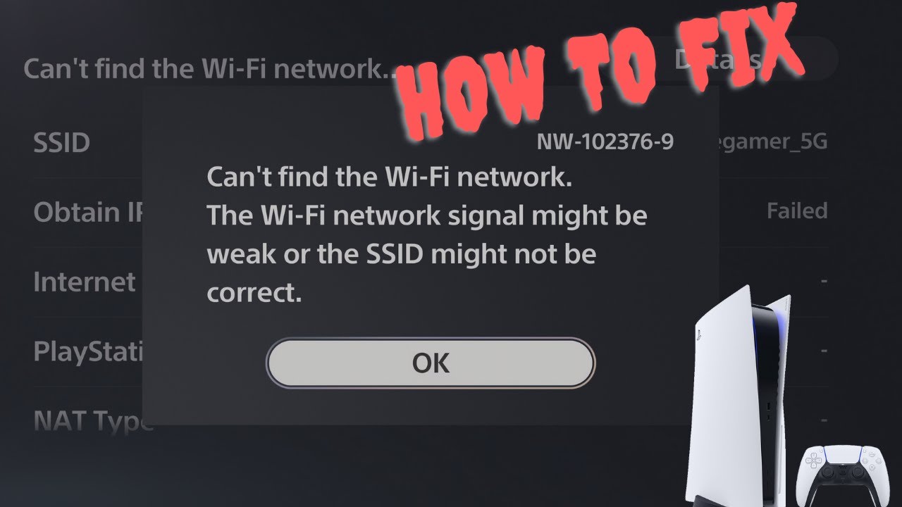 Как исправить ошибку PS5 с кодом NW-102376-9: не удаётся найти сеть Wi-Fi