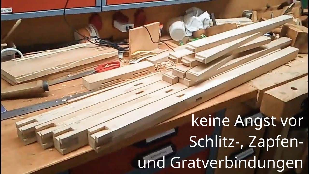 keine Angst vor Schlitz-, Zapfen- und Gratverbindungen
