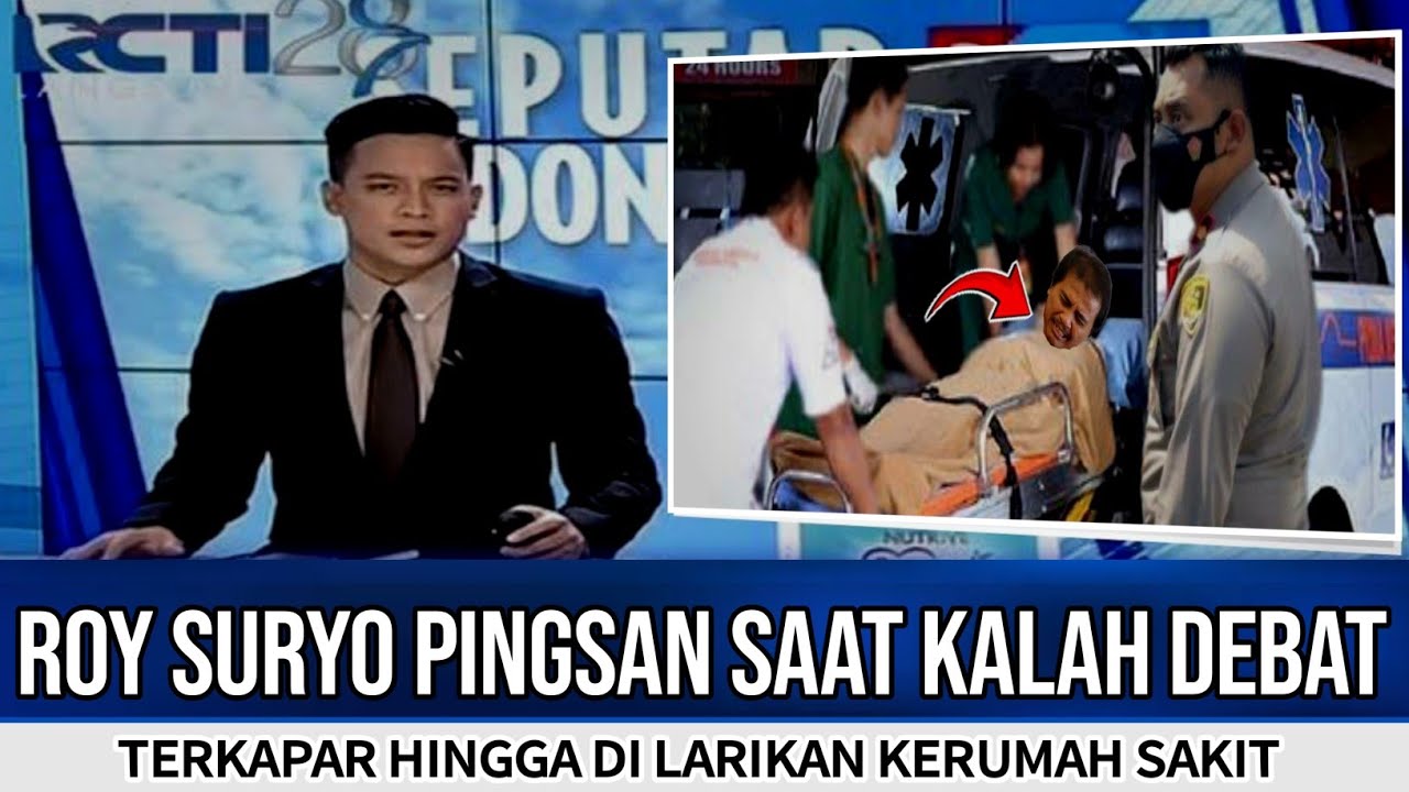 Roy Suryo di larikan kerumah sakit || akibat Kalah debat terkapar tak sadarkan diri.