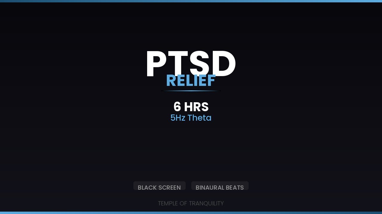 PTSD Relief Music | 6 Hours Theta Waves at 5Hz with Gentle Rain | Trauma Recovery Support