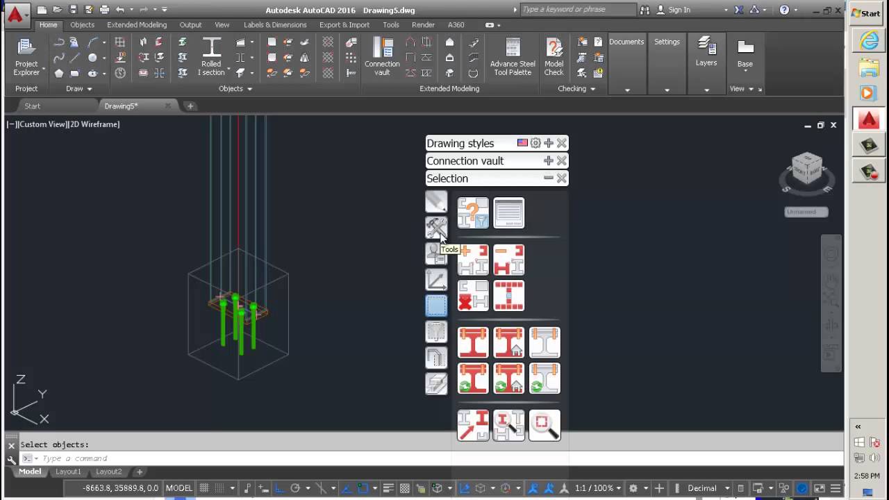 METRIC DRAWING STYLES, BEAM PLACEMENT PROBLEM (RESPONSE )ADVANCE STEEL