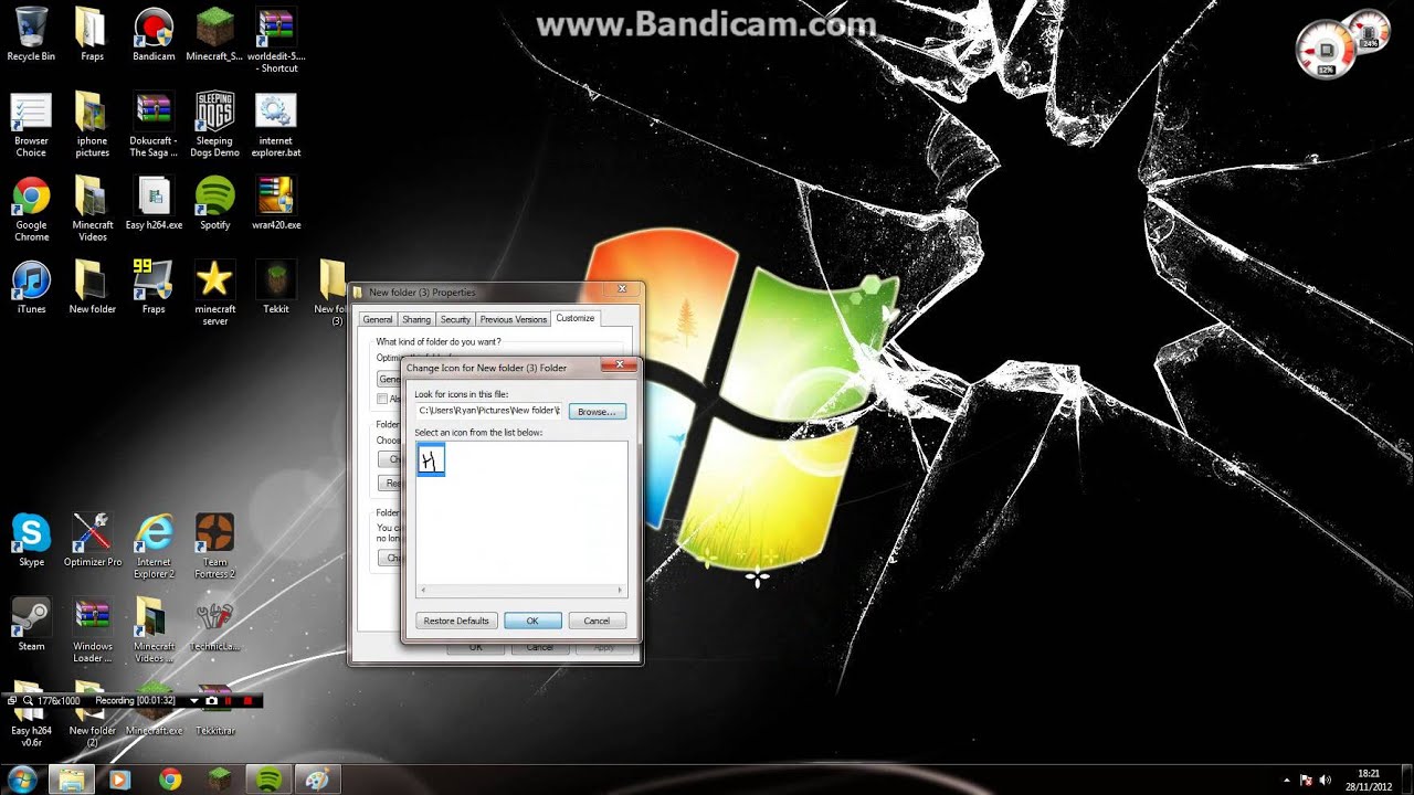 how to make your own customized file icon with paint