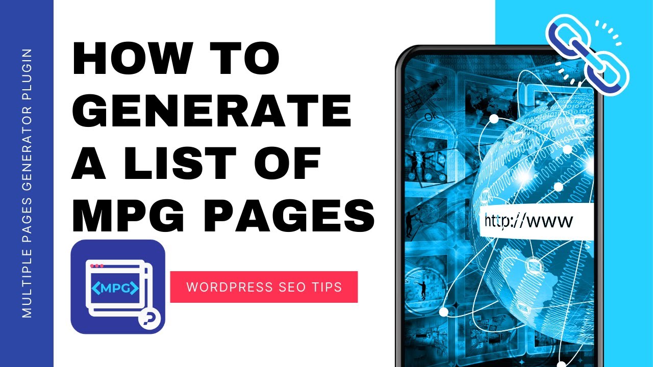 How to Generate a List of links to MPG Pages