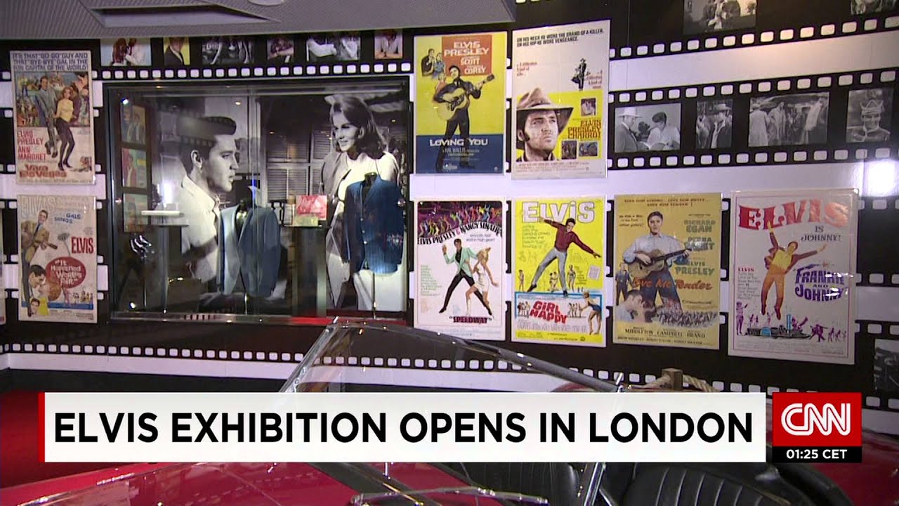 The King arrives in London - the biggest Elvis Exhibition ever to be operand there!