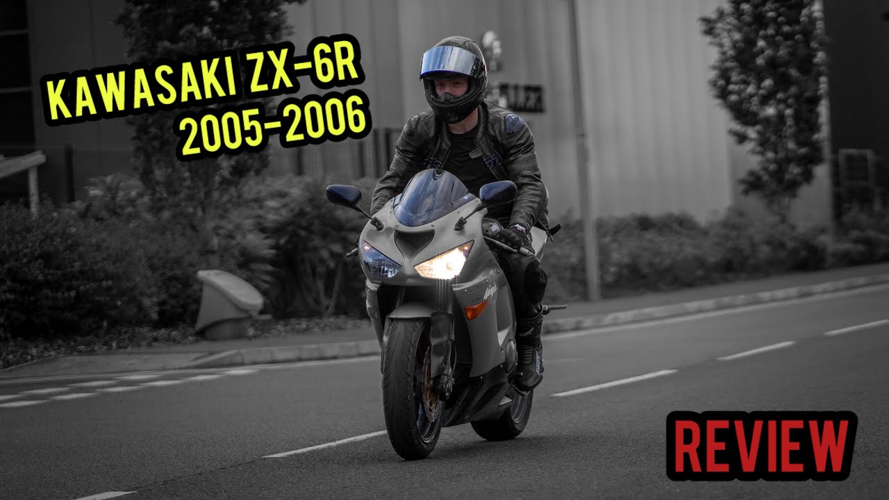 Kawasaki Ninja 636cc ZX-6R 2005/2006 - Review, ride, POV the lot