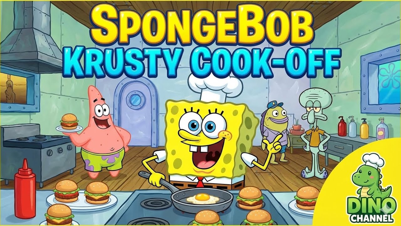 spongebob krusty cook off gameplay - Indonesia #spongebob 