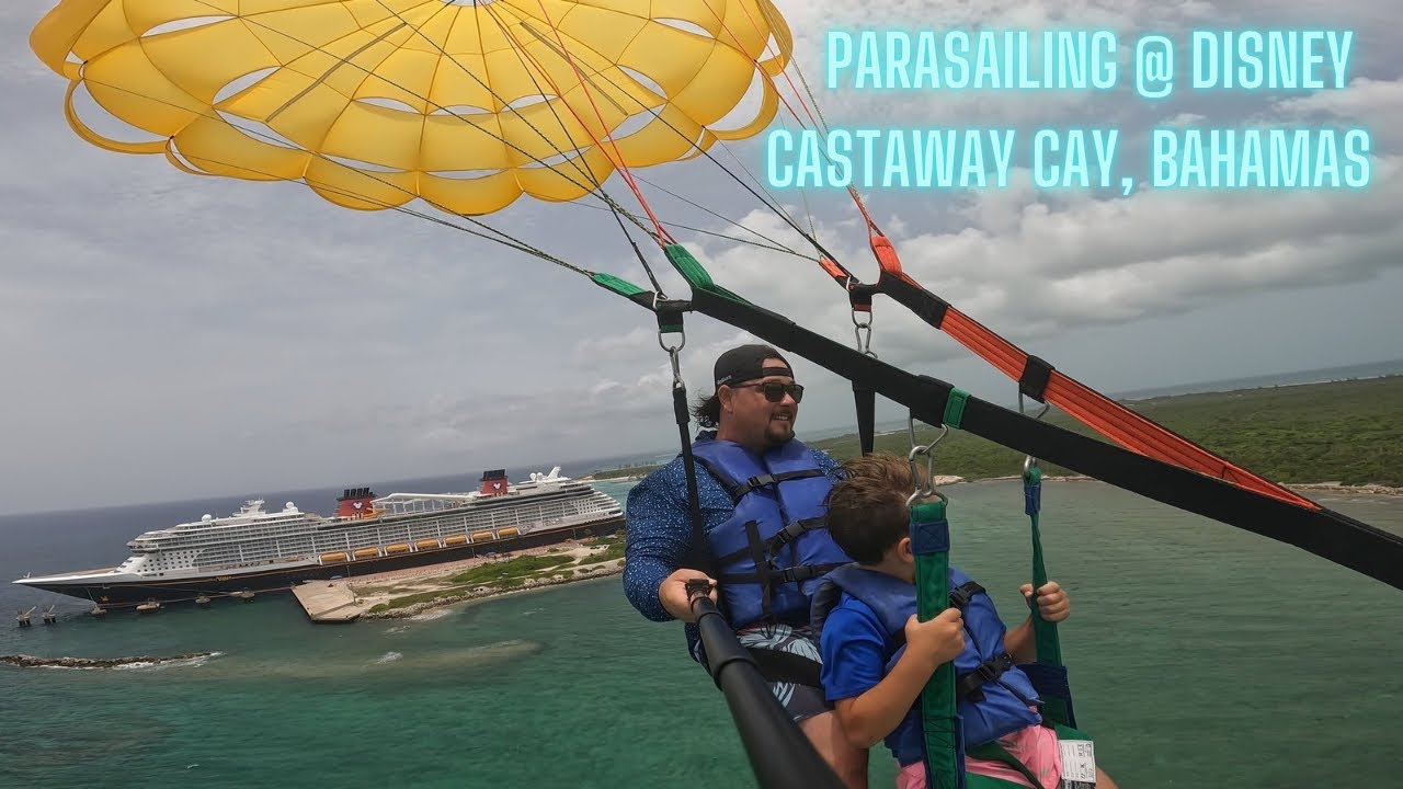 Family Parasailing at Disney’s Private Island | Castaway Cay Vlog