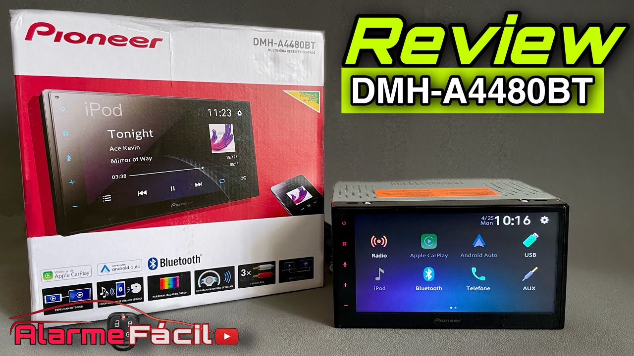 Demonstração Pioneer DMH-A4480BT  ✅ CARPLAY ™, ANDROID  AUTO™ e ESPELHAMENTO
