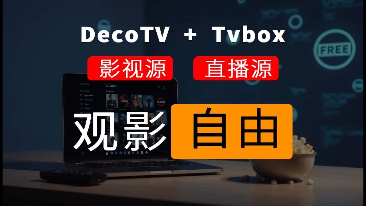 直播点播，通过deco tv + tvbox 相对较好的影视体验的观影自由。优质影视直播源分享，加快速寻找优质源的方法。