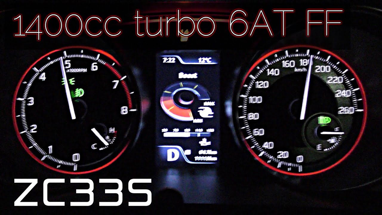 (2017y) SWIFT sports (6AT)  acceleration test.(Japan specification) up to max speed.ZC33S